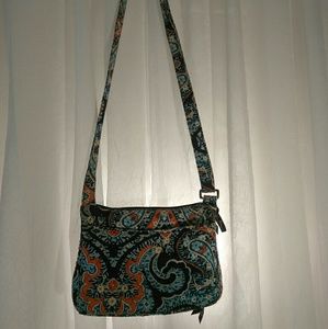 Vera Bradley 2 pocket cross purs/wallet, authentic